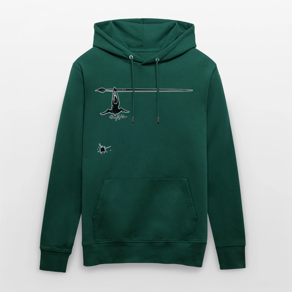 Unisex Hoodie mit TUSCHEMÄNNCHEN PRINT - Forest