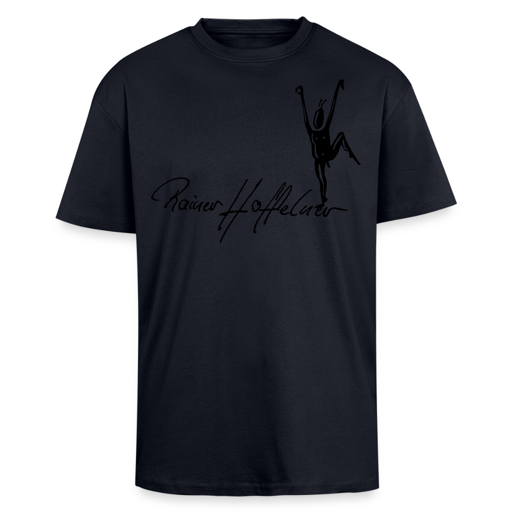 Heavy Oversize T-Shirt mit TUSCHEMÄNNCHEN PRINT - French Navy