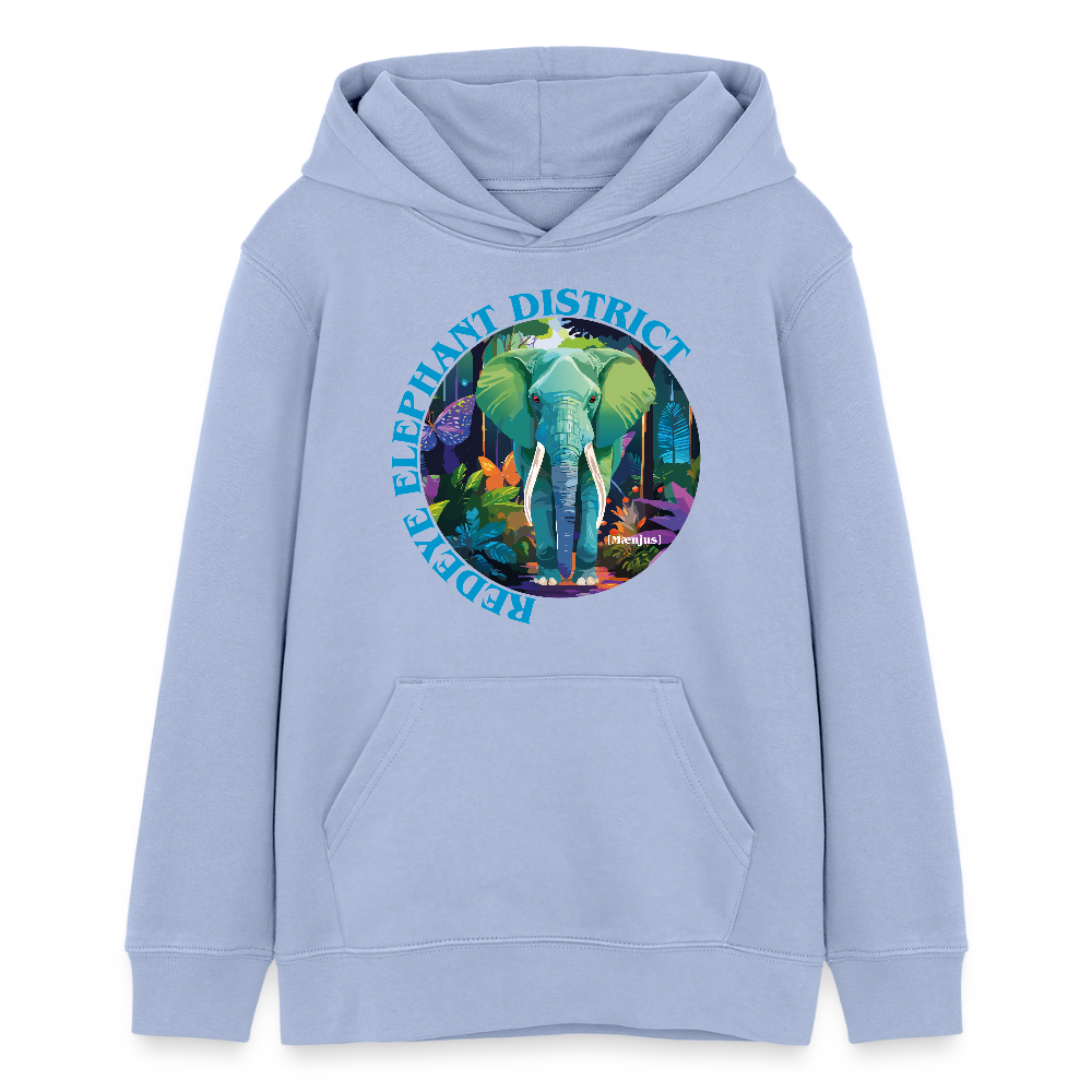 MNJS TEENS Bio-Hoodie mit REDEYE ELEPHANT DISTRICT PRINT - Sky