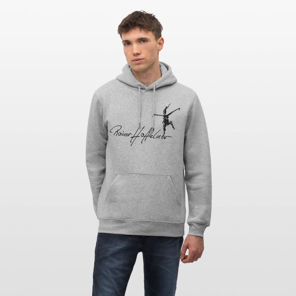Unisex Bio-Hoodie mit TUSCHEWEIBCHEN PRINT - Grau meliert