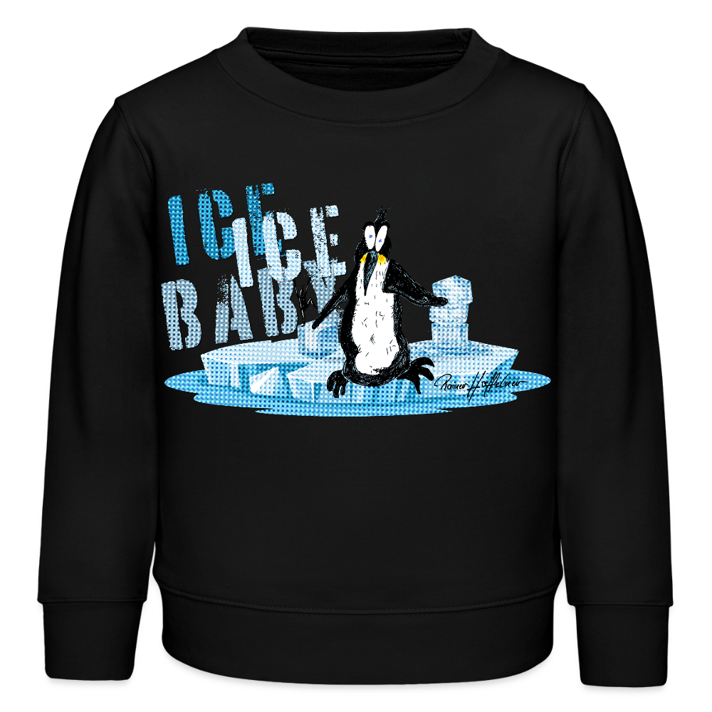 MNJS KIDS Mini Changer Bio Sweatshirt mit ICE ICE BABY PRINT - Schwarz