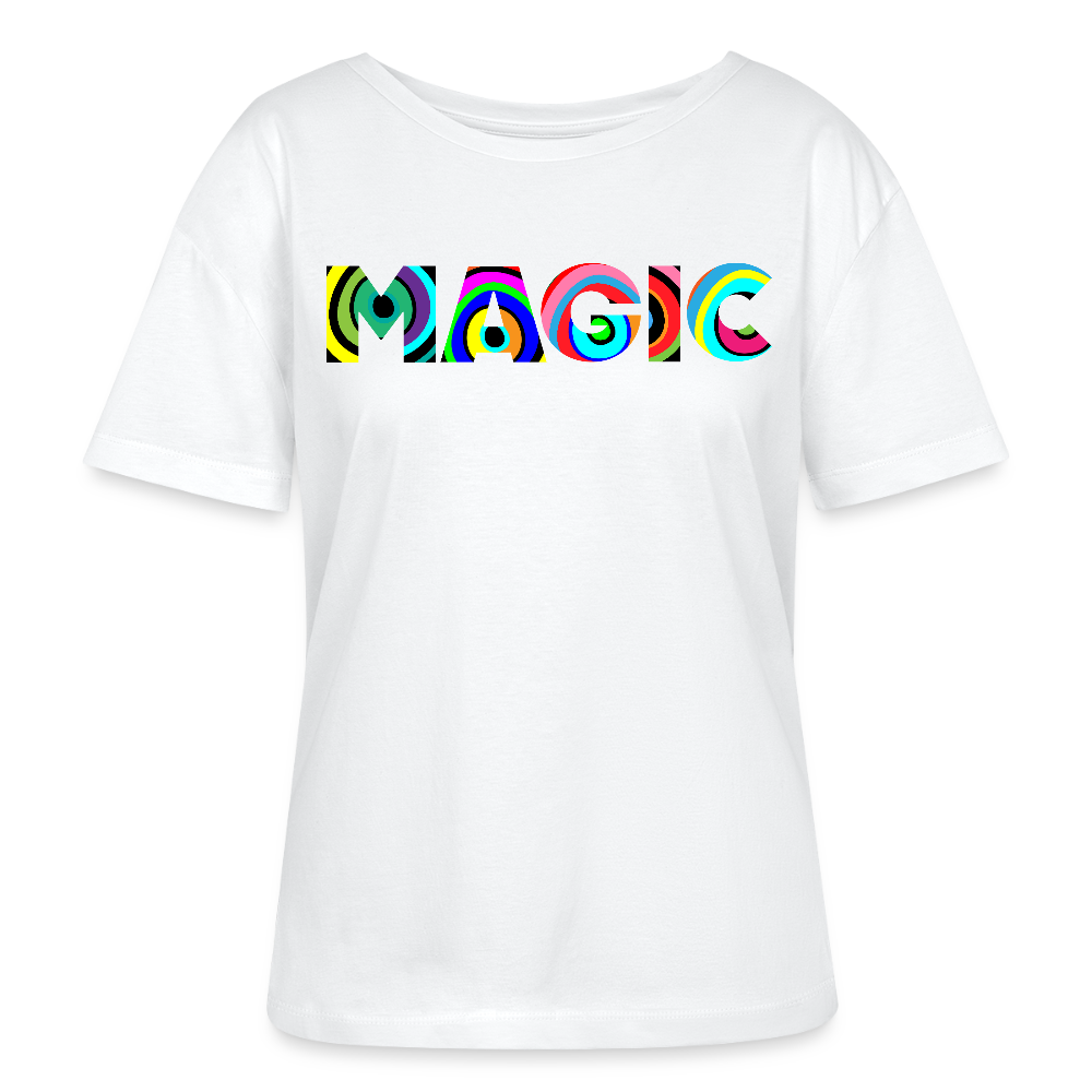 Frauen T-Shirt mit MAGIC PRINT - Weiß