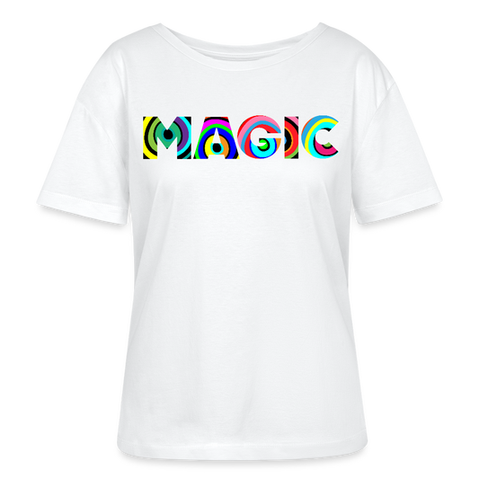 Frauen T-Shirt mit MAGIC PRINT - Weiß