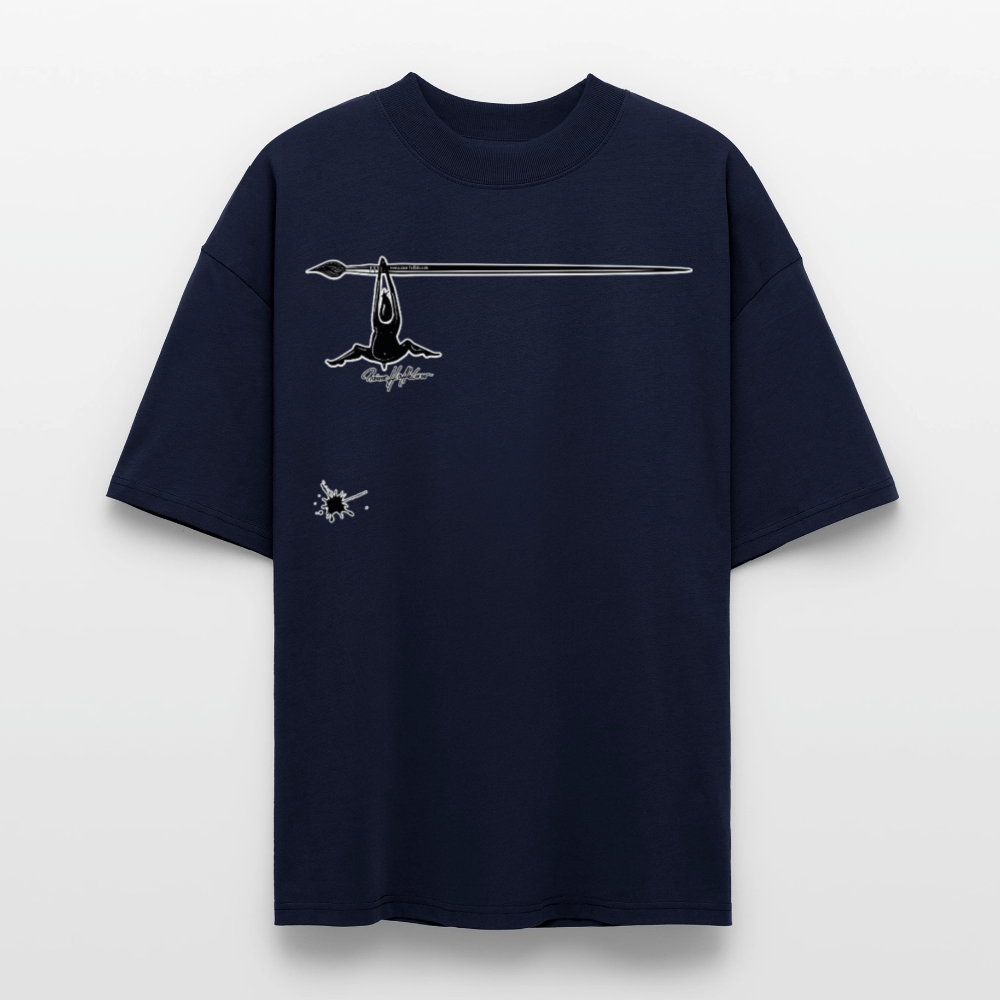 Oversized Unisex T-Shirt mit MÄNNLE PRINT - Navy