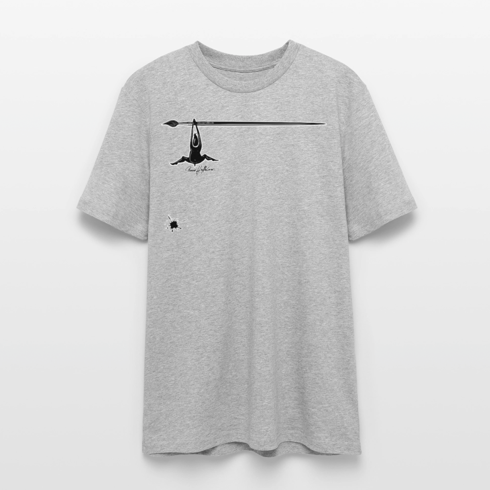 Unisex Bio-T-Shirt mit MÄNNLE PRINT - Grau meliert