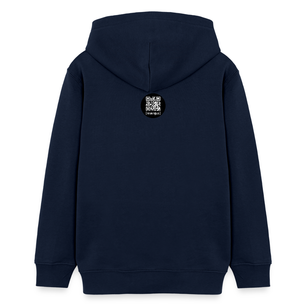 MNJS TEENS Bio-Hoodie mit WELCOME TO THE JUNGLE PRINT - Navy
