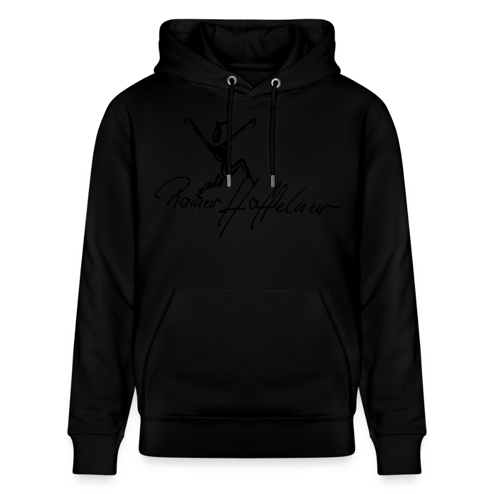 Unisex Bio-Hoodie mit TUSCHEWEIBCHEN PRINT - Schwarz