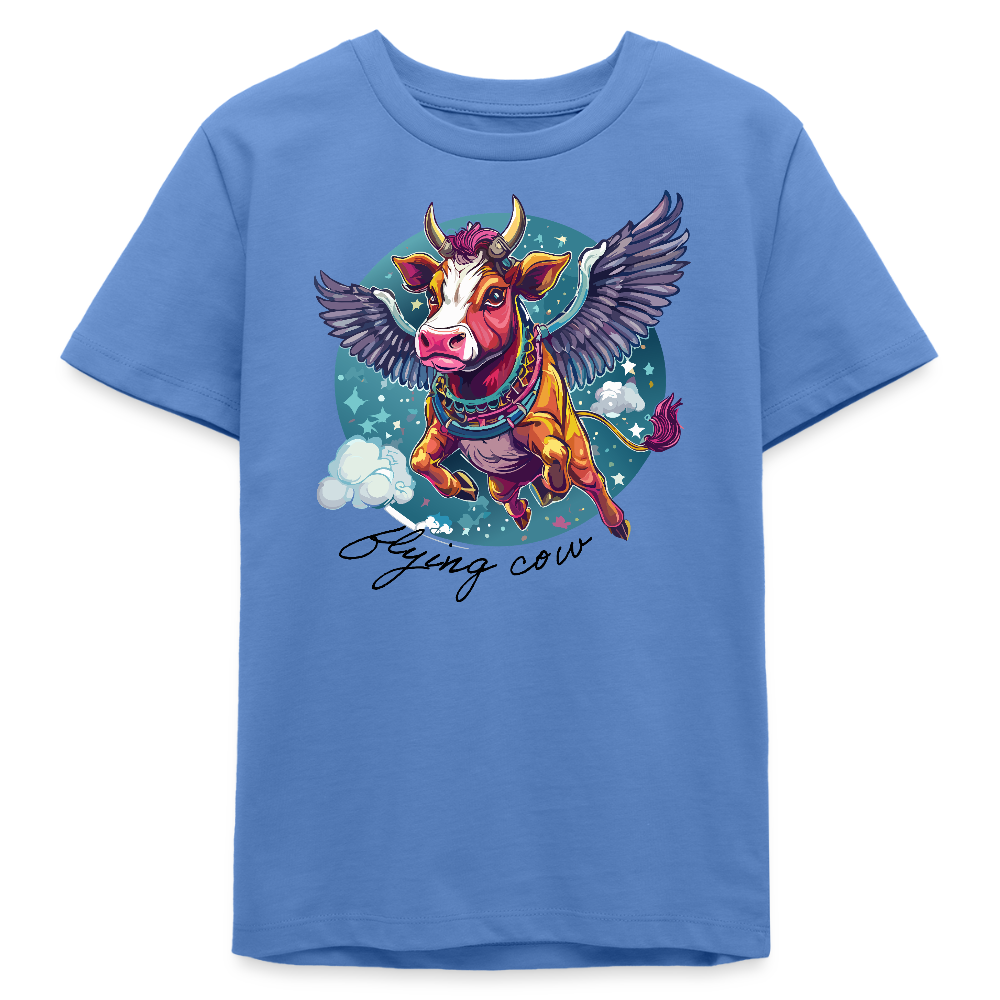 MNJS TEENS Bio T-Shirt mit FLYING COW PRINT - Blau