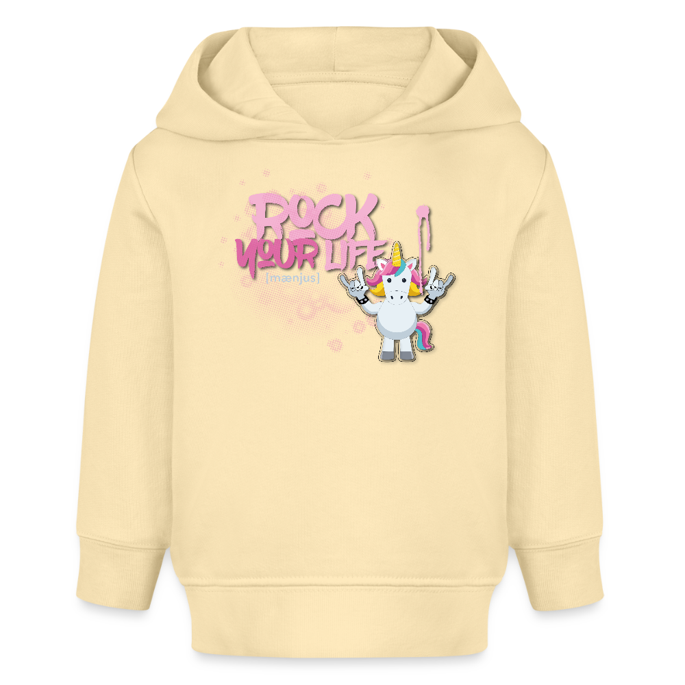 MNJS KIDS Bio Hoodie mit ROCK YOUR LIFE PRINT - Creme