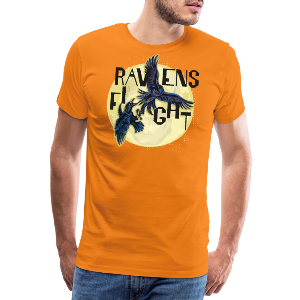 Männer Premium T-Shirt mit RAVENS FIGHT PRINT - Orange