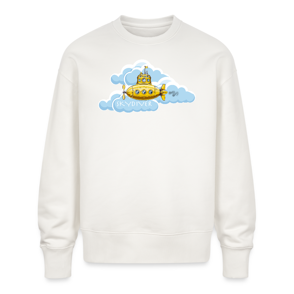 Unisex Oversize Pullover mit SKYDIVER PRINT - OFF WHITE