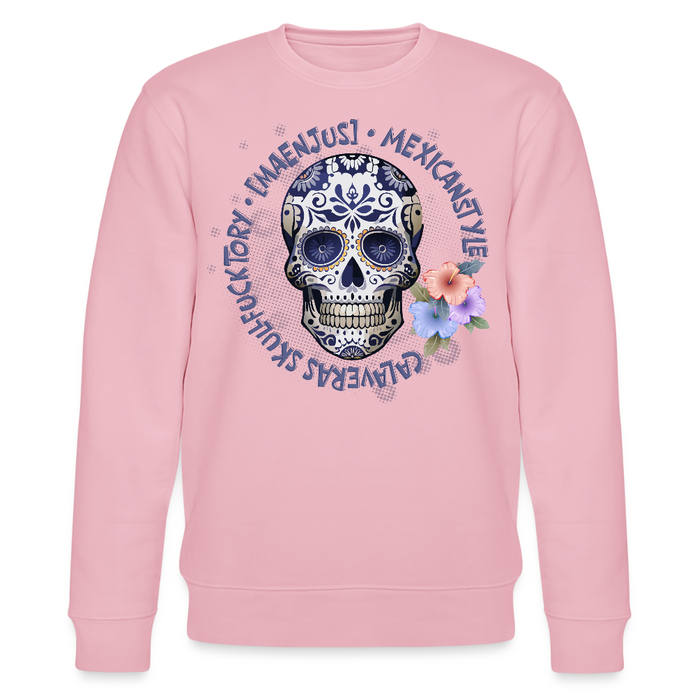 Unisex Bio-Sweatshirt mit MAENJUS MEXICANSTYLE PRINT - Hellrosa