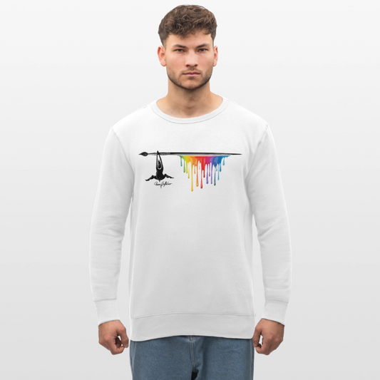 Unisex Bio-Sweatshirt mit MÄNNLE PRINT - Weiß
