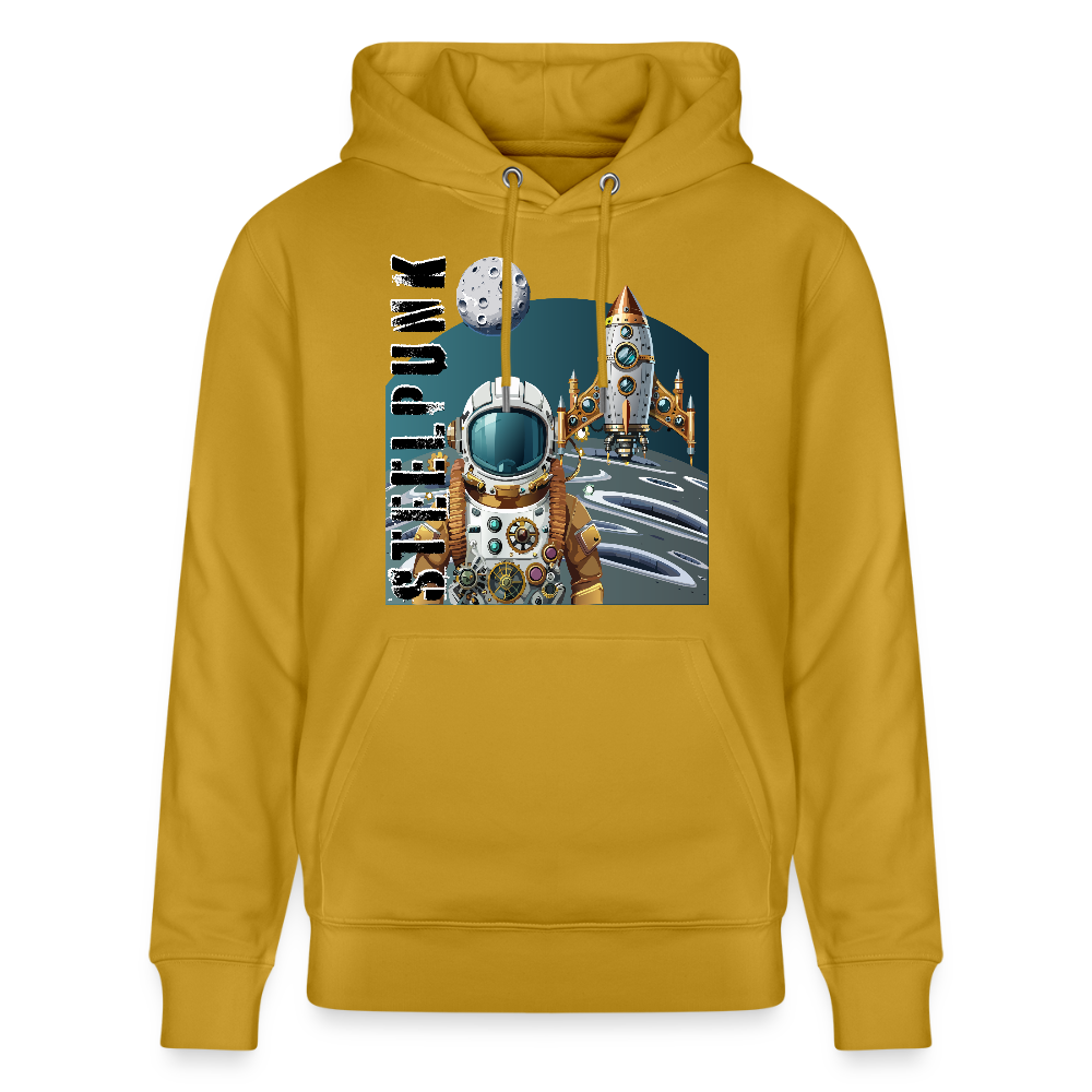 Unisex Hoodie mit STEELPUNK PRINT - Ocker