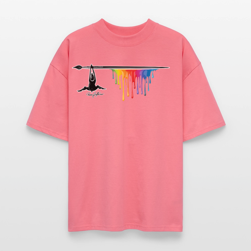 Oversized Unisex T-Shirt mit MÄNNLE PRINT - Pink
