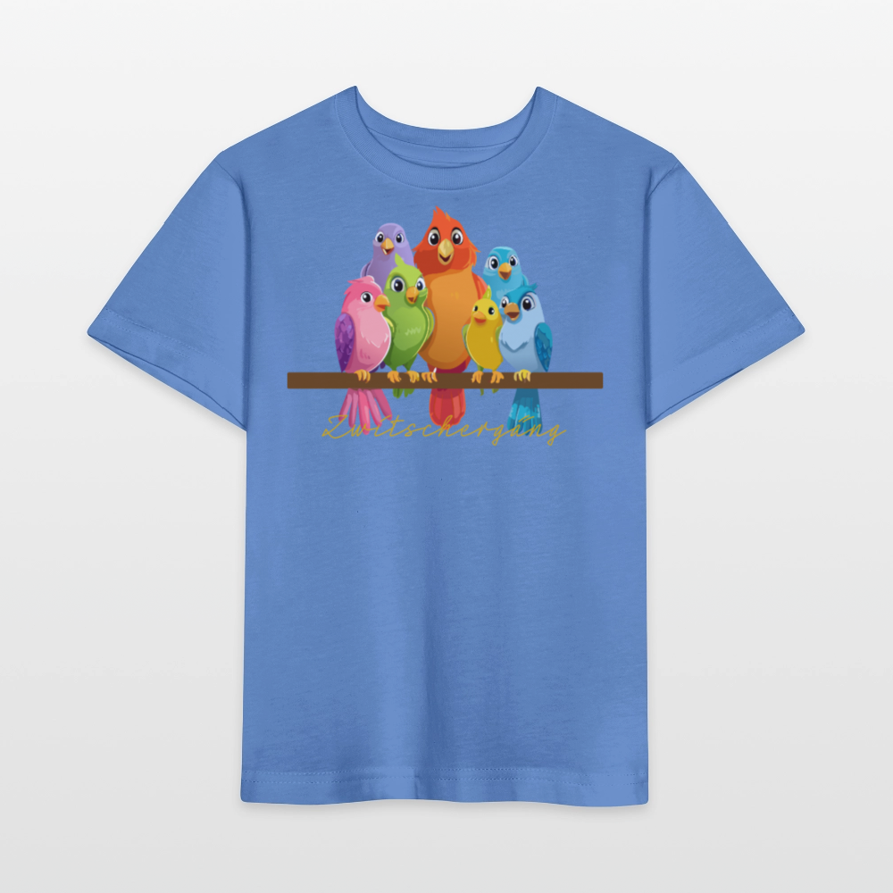Kinder T-Shirt MINI mit Zwitschergäng Print - Blau