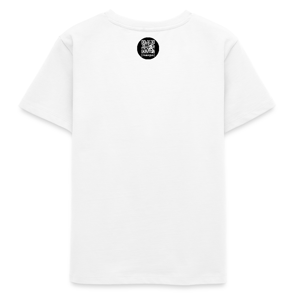 MNJS TEENS Bio T-Shirt mit MONKEY IN LOVE PRINT - Weiß