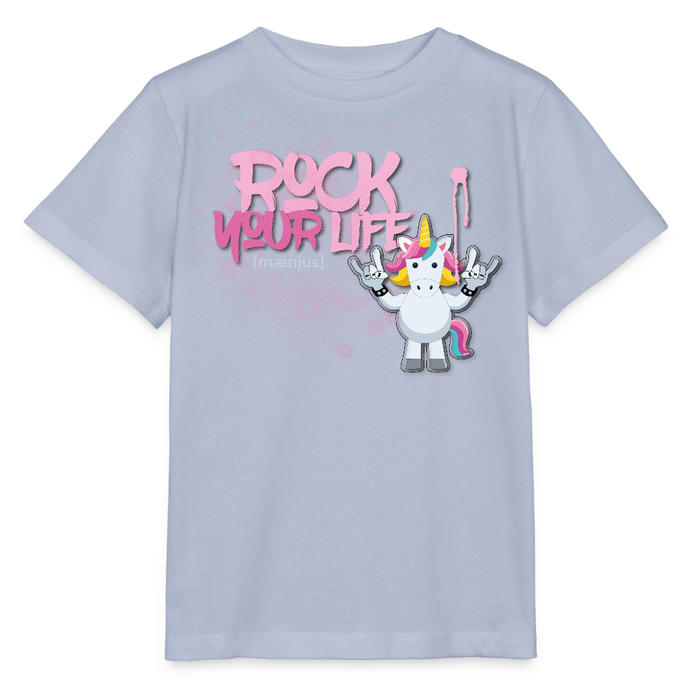 MNJS KIDS Bio T-Shirt mit ROCK YOUR LIFE PRINT - Lavendel-Violett