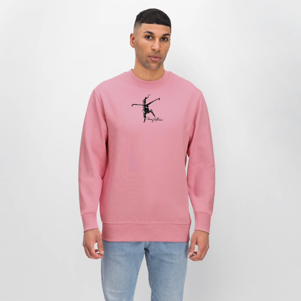 Unisex Bio-Sweatshirt mit TUSCHEWEIBCHEN PRINT - Lila Traum