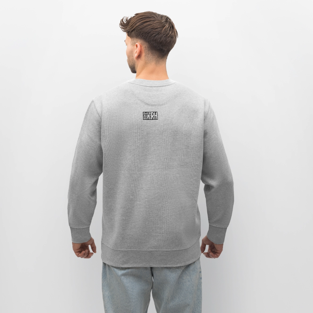 Unisex Bio-Sweatshirt mit TUSCHEWEIBCHEN PRINT - Grau meliert