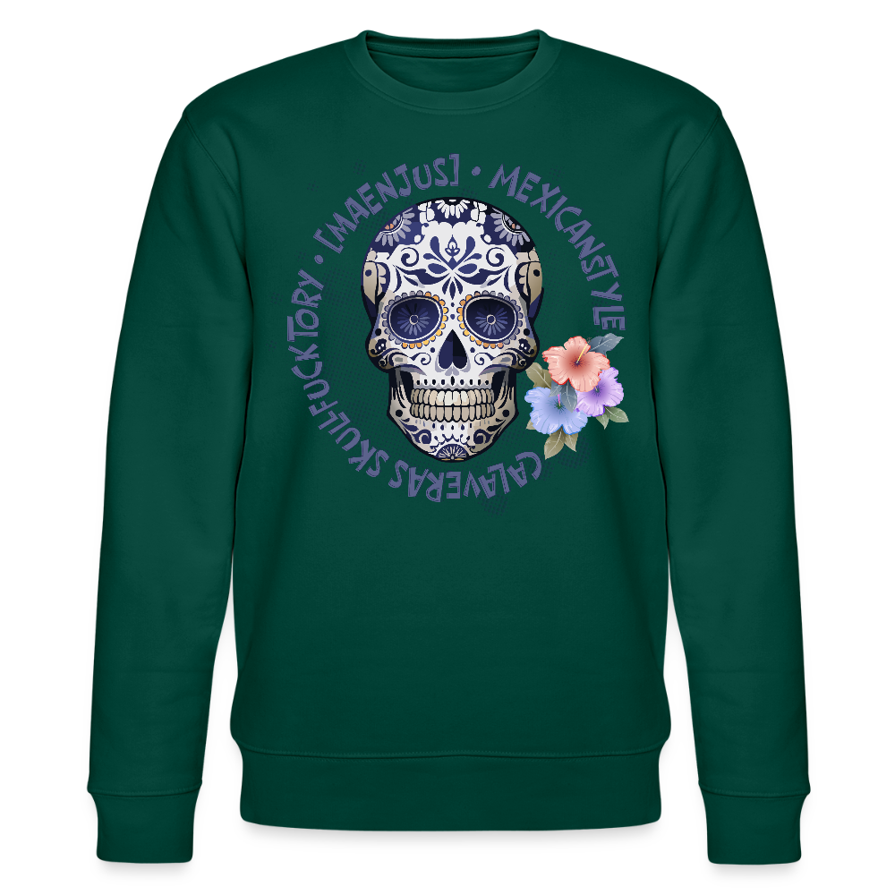 Unisex Bio-Sweatshirt mit MAENJUS MEXICANSTYLE PRINT - Forest
