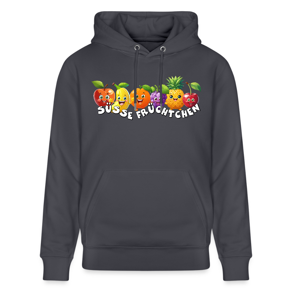 Unisex Hoodie mit SÜSSE FRÜCHTCHEN PRINT - Indigoblau