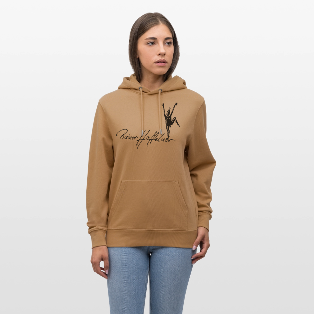 Unisex Bio-Hoodie mit TUSCHEMÄNNCHEN PRINT - Karamell