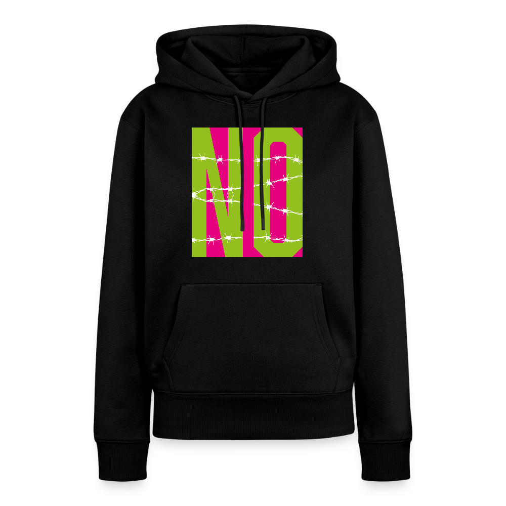Frauen Premium Hoodie mit NO PRINT - Schwarz
