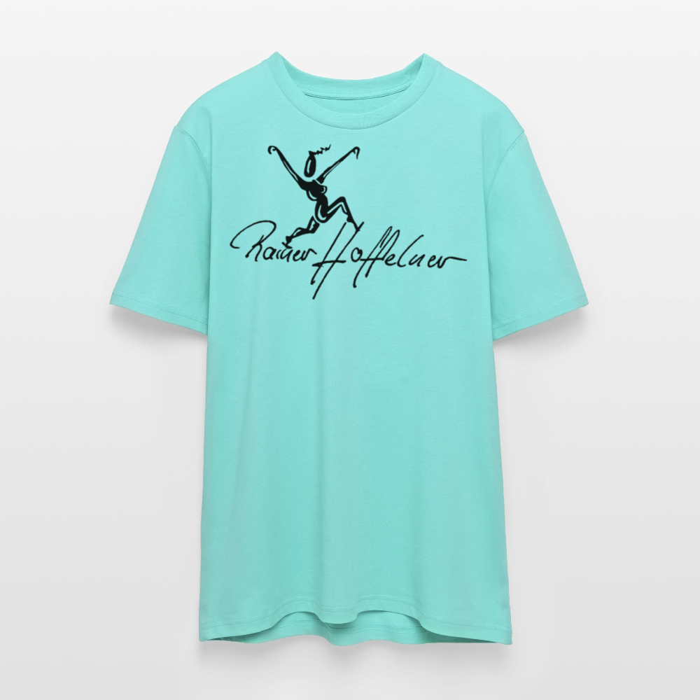 Unisex Bio-T-Shirt mit TUSCHEWEIBCHEN PRINT - Poolblau