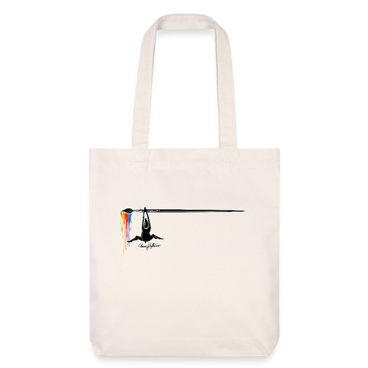 Recycelter Heavyweight Stoffbeutel mit TUSCHEMÄNNCHEN PRINT - Naturweiß