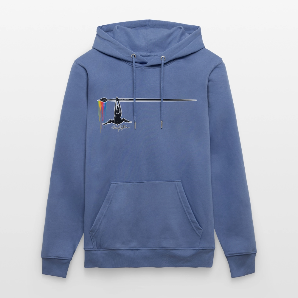 Unisex Hoodie mit TUSCHEMÄNNCHEN PRINT - Blau