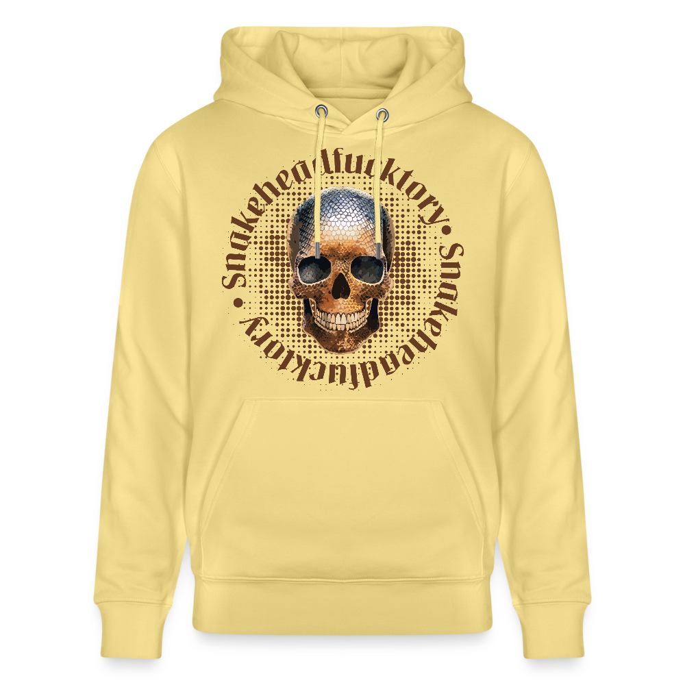 Unisex Hoodie mit SNAKEHEAD SKULL PRINT - Gelb Viva