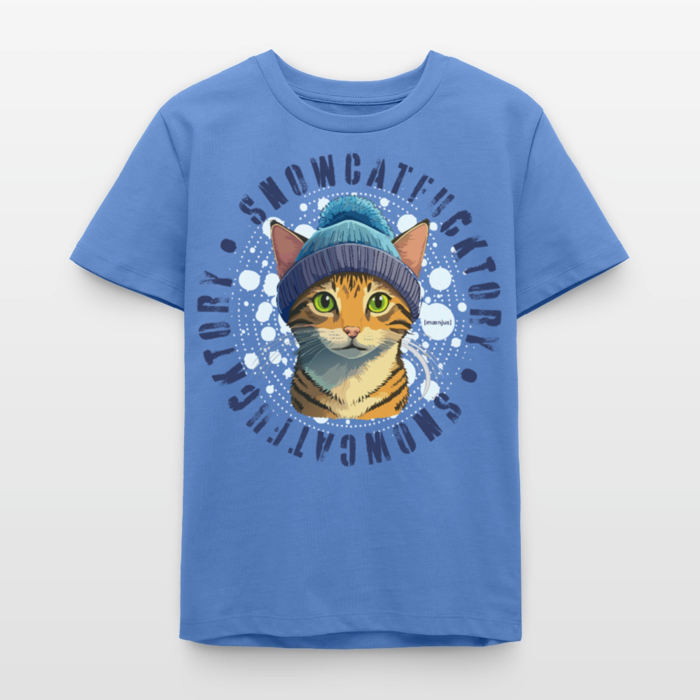 MNJS TEENS Bio T-Shirt mit SNOWCATFUCKTORY PRINT - Blau