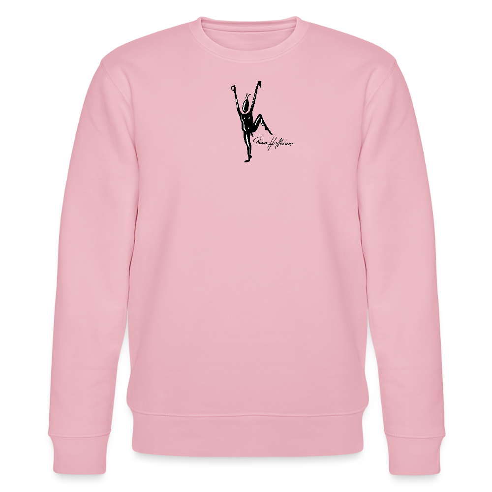 Unisex Bio-Sweatshirt mit TUSCHEMÄNNCHEN PRINT - Hellrosa