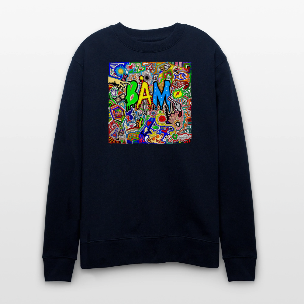 Unisex Bio-Sweatshirt mit BÄM PRINT - Navy