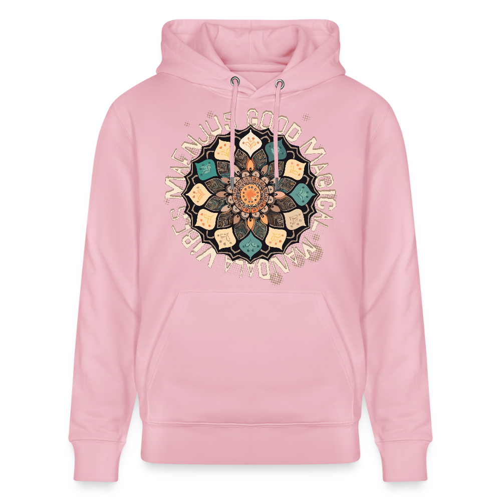 Unisex Bio-Hoodie mit MANDALA VIBES PRINT - Hellrosa