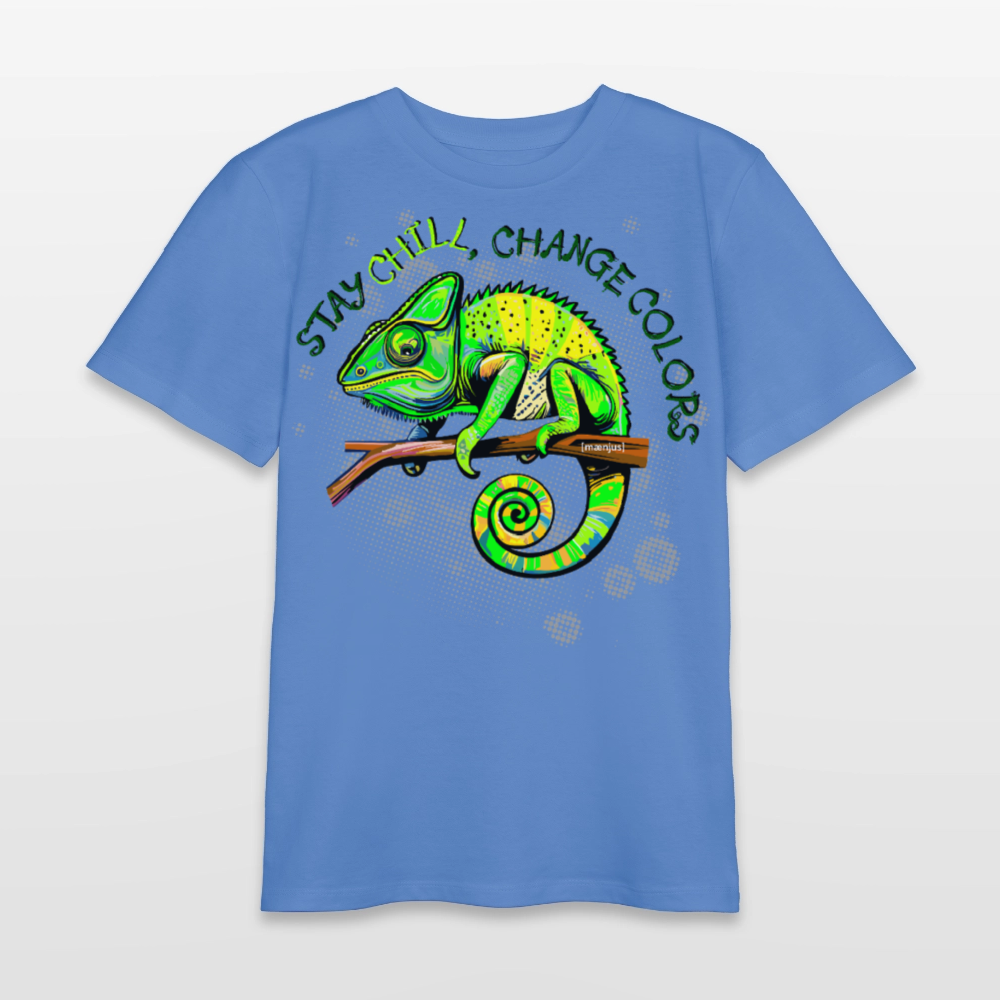 MNJS TEENS Bio T-Shirt mit CAMAELEON PRINT - Blau