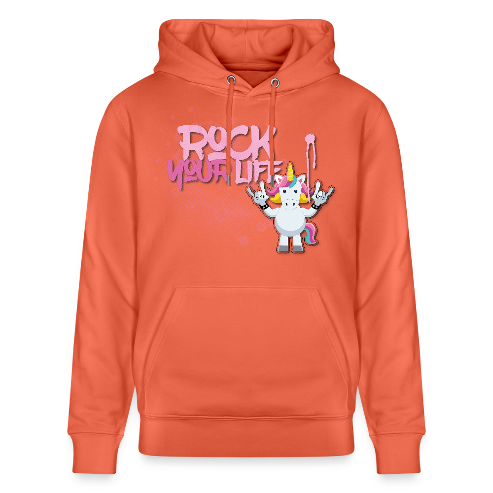 Unisex Hoodie mit ROCK YOUR LIFE PRINT - Hellrot