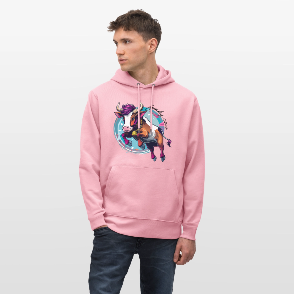 Unisex Hoodie mit FUNKY COW PRINT - Lila Traum