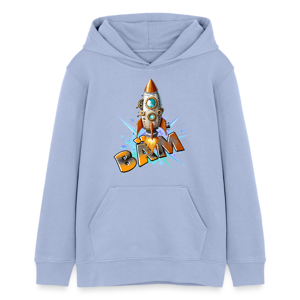 MNJS TEENS Bio-Hoodie mit BÄM PRINT - Sky