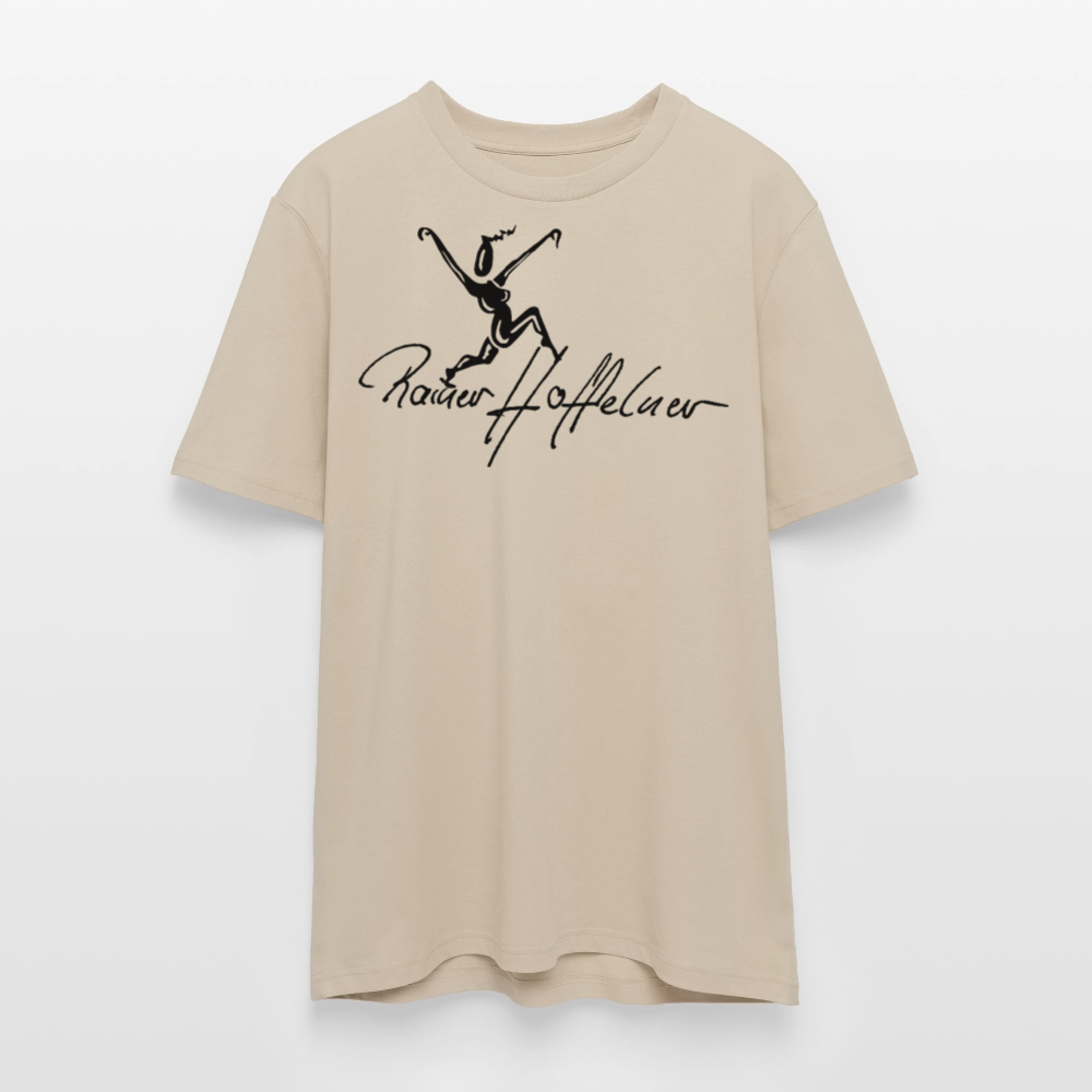 Unisex Bio-T-Shirt mit TUSCHEWEIBCHEN PRINT - Beige