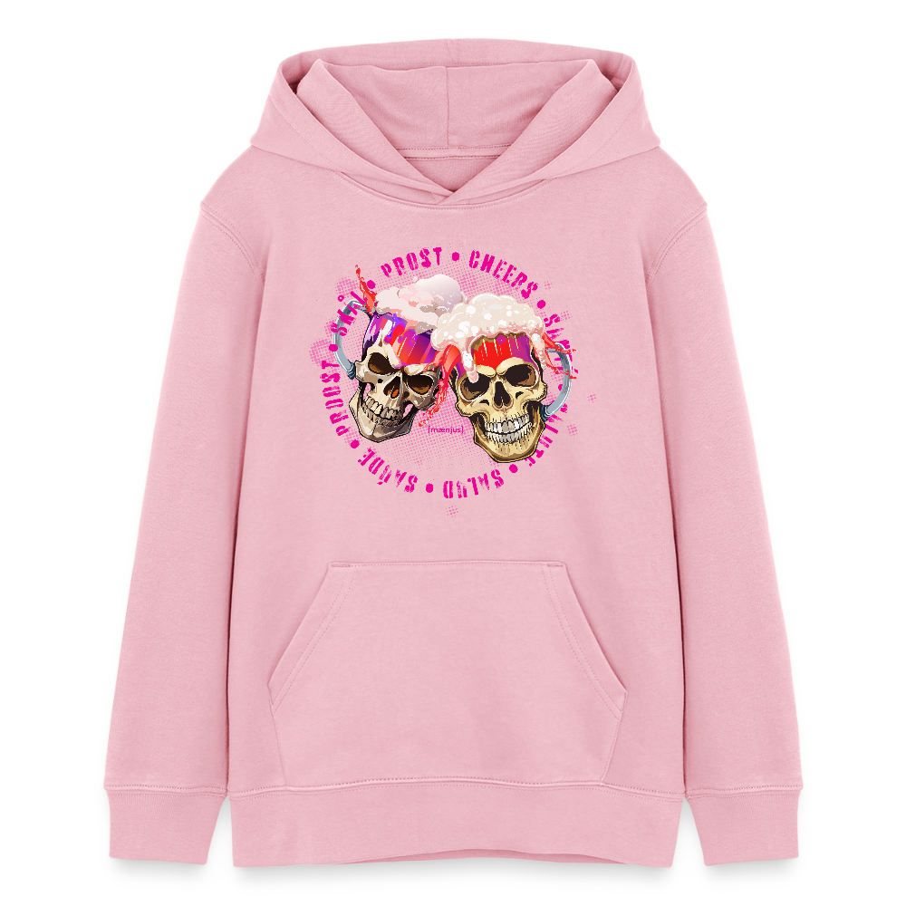 Teens Bio-Hoodie mit OKTOBERFEST EDITION GIRLS PRINT - Hellrosa