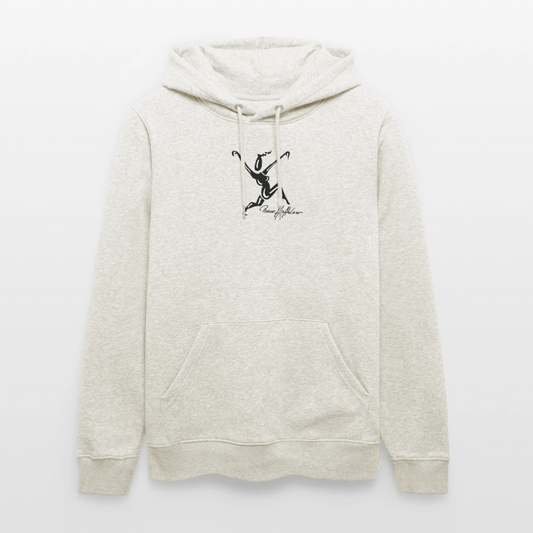Unisex Bio-Hoodie mit TUSCHEWEIBCHEN PRINT - Beige meliert