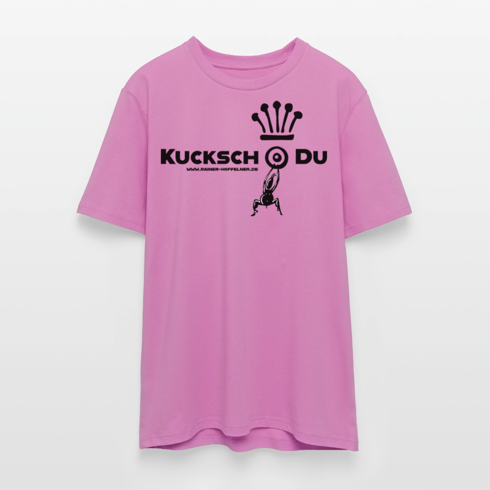 Unisex Bio-T-Shirt mit KUCKSCH DU PRINT - Pink