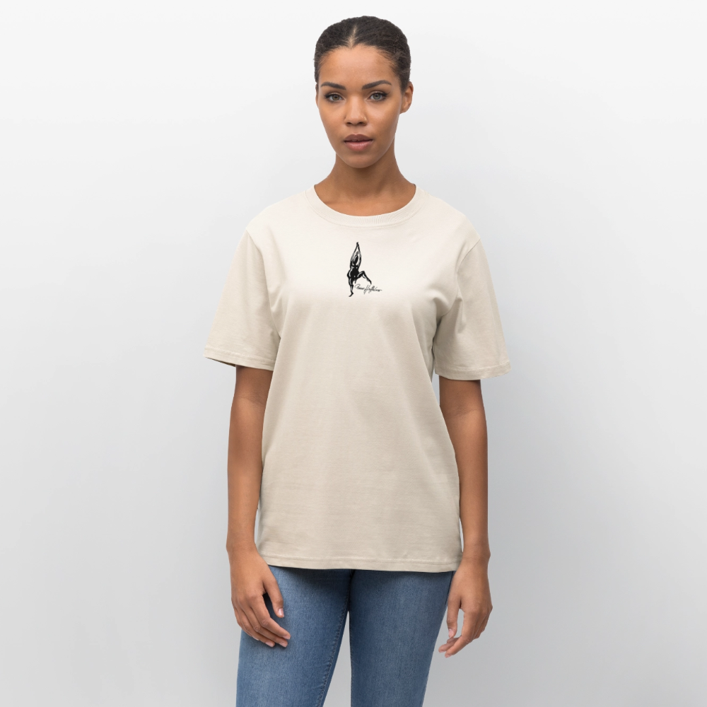Unisex Bio-T-Shirt mit TUSCHEMÄNNCHEN PRINT - Naturweiß