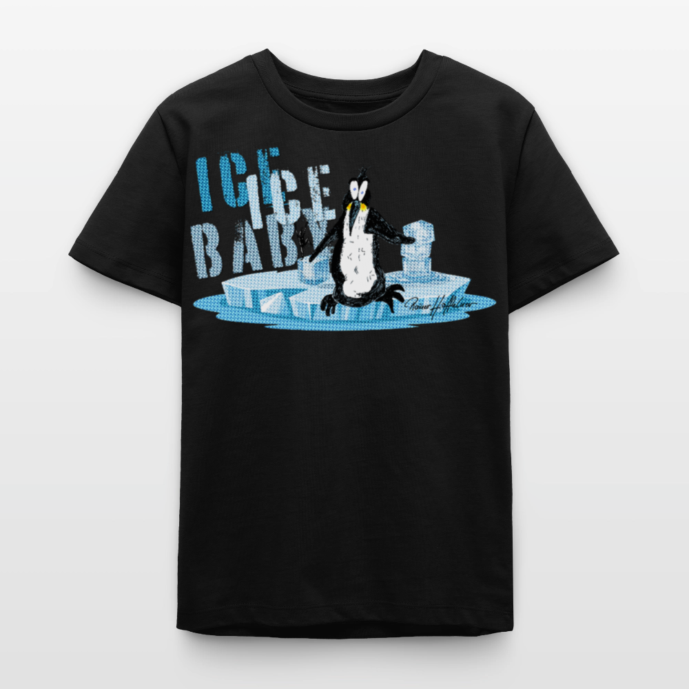 MNJS TEENS Bio T-Shirt mit ICE ICE BABY PRINT - Schwarz