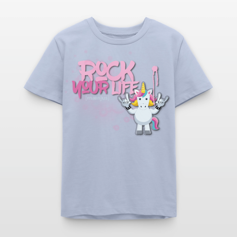 MNJS TEENS Bio T-Shirt mit ROCK YOUR LIFE PRINT - Lavendel-Violett