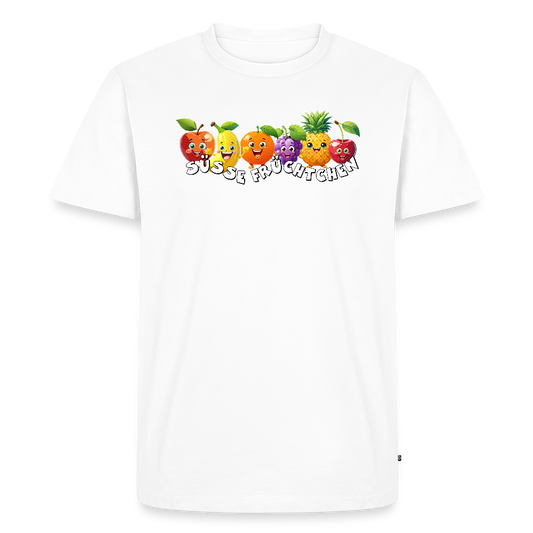 Männer Premium T-Shirt mit SÜSSE FRÜCHTCHEN PRINT - Weiß