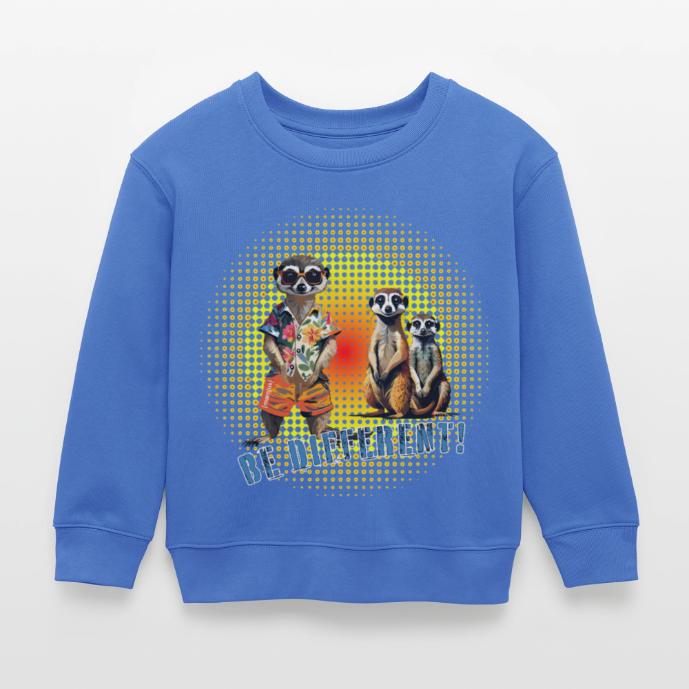 MNJS KIDS Mini Changer Bio Sweatshirt mit BE DIFFERENT PRINT - carolina Blue