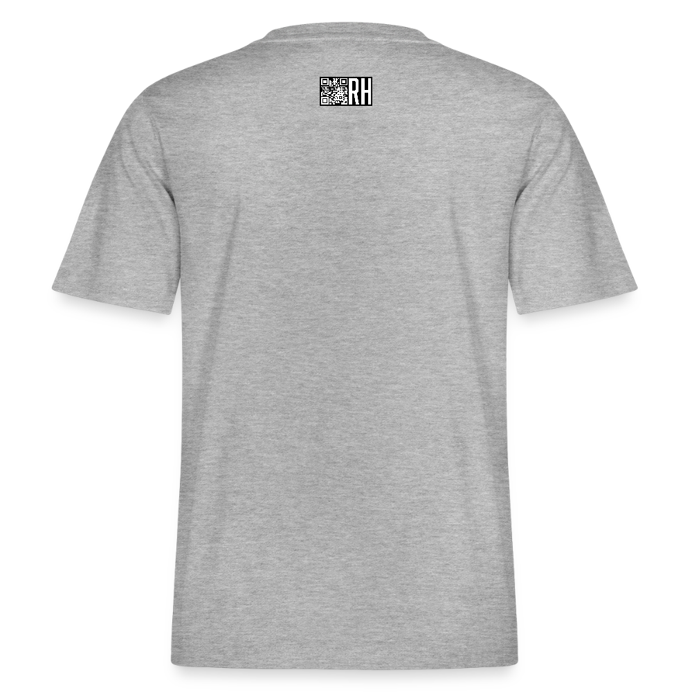 Unisex Bio-T-Shirt mit TUSCHEMÄNNCHEN PRINT - Grau meliert
